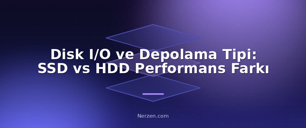 Disk I/O ve Depolama Tipi: SSD vs HDD Performans Farkı - Web Sitesi Yavaşlığının Hosting Kaynaklı Nedenleri